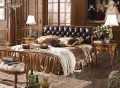 Кровать Дакота-F (Натуральная кожа, массив дерева) в Москве